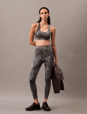 Modern Sport High Waist 7/8 Leggings, Grey Print