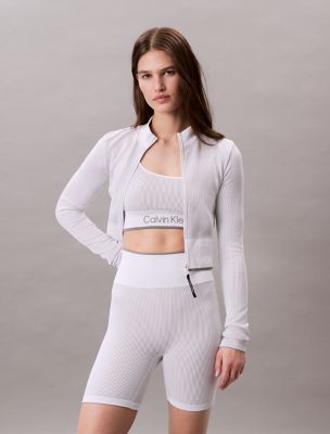 Rib Sport Bike Shorts, Brilliant White