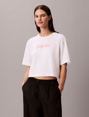 Commuter Boxy Cropped T-Shirt, Classic White