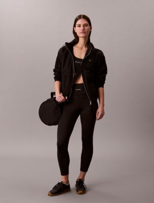 Icon Sport Piped 7/8 Leggings, Black