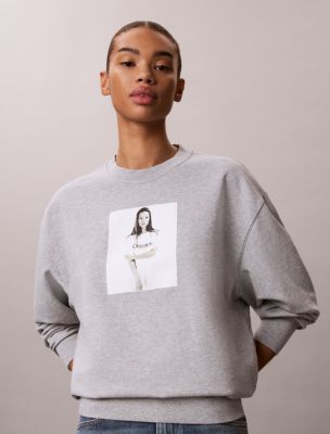 Kate Moss Obsession Graphic Hoodie, Heroic Grey Heather