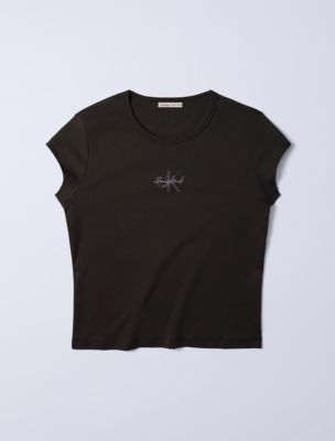 Jung Kook for Calvin Klein Monologo Baby Tee, Peat