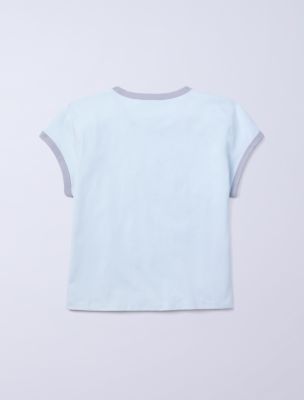 Jung Kook for Calvin Klein Icons Graphic Ringer Baby Tee | Calvin