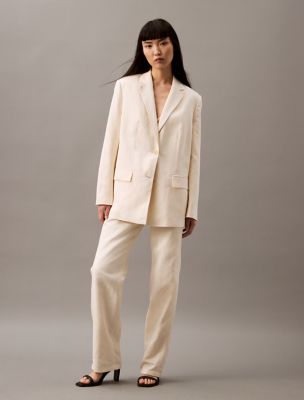 Linen Blend Blazer | Calvin Klein