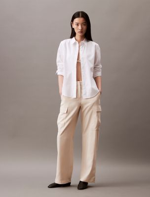 Soft Twill Cargo Pants, Parchment