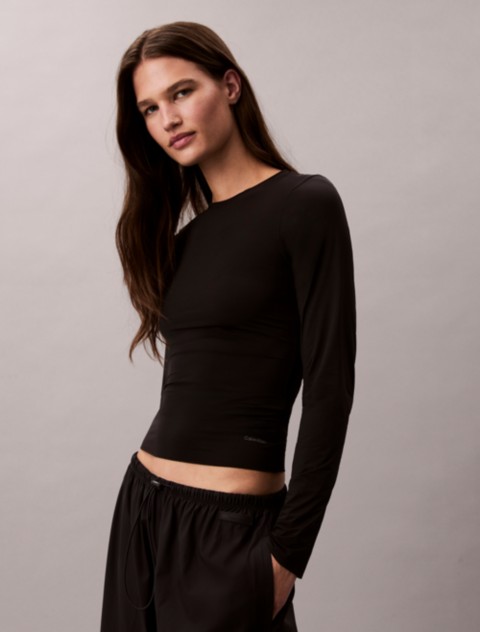 Женские футболки Calvin Klein Nylon Stretch Slim T-Shirt