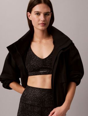 Soft Sport Medium Impact Sports Bra, Animal Black