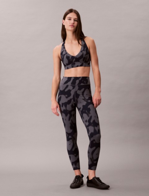 Женские леггинсы Calvin Klein Soft Sport Abstract Print 7/8 Leggings