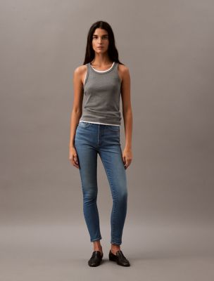 Original High Rise Skinny Fit Jeans, Vintage Klein