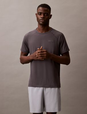 Soft Stretch Sport Crewneck Tee, Forged Iron