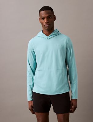 Soft Stretch Sport Classic Hoodie, Saltwater Aqua