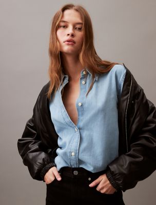 Chambray Classic Button-Down Shirt, Stevie Blue