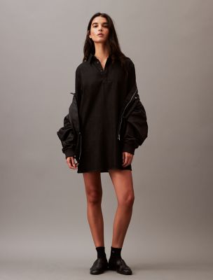calvin klein chambray shirt dress Chambray Mini Shirt Dress