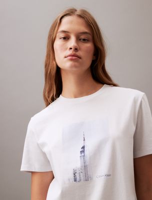 Empire State Graphic Classic Crewneck T-Shirt, Nimbus Cloud