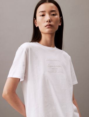 Tonal Box Logo T-Shirt, Brilliant White