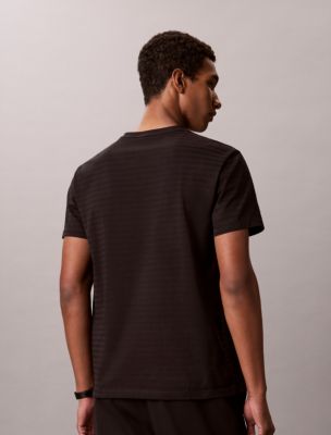 Мужская футболка Calvin Klein Stripe Classic, цвет: Чёрный — фото 4