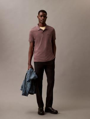 Liquid Touch Polo Shirt, Plum Truffle