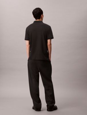 Мужское поло Calvin Klein Liquid Touch Polo Shirt, цвет: Чёрный, вариант 1 — фото 4
