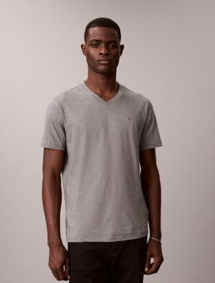 Liquid Touch Classic V Neck T-Shirt, Medium Grey Heather