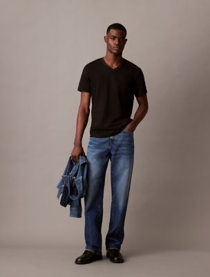 Liquid Touch Classic V Neck T-Shirt, Black
