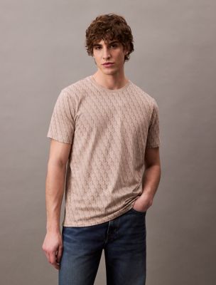 Refined Allover Monogram Logo Classic T-Shirt, Atmosphere
