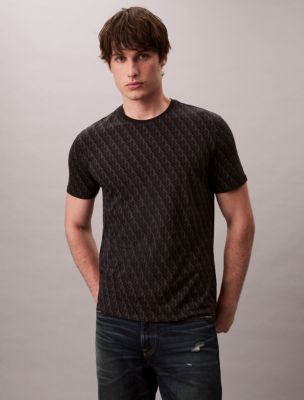 Мужские футболки Calvin Klein Liquid Touch Allover Monogram Classic T-Shirt — фото 2