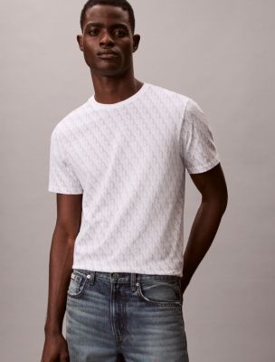 Liquid Touch Allover Monogram Classic T-Shirt, Bright White