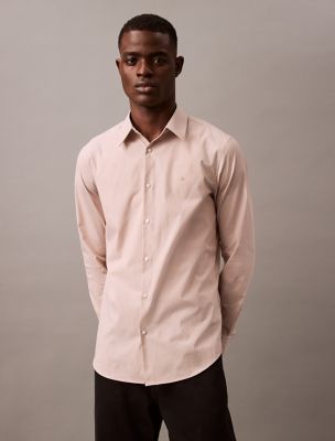 Pure Poplin Stretch Shirt, Amphora