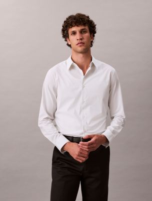 Pure Poplin Stretch Shirt, Tender Greens