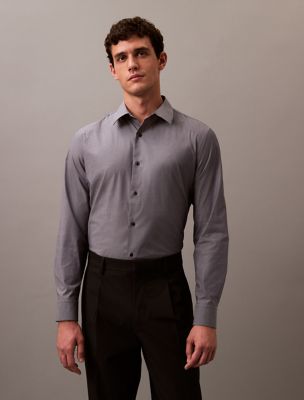 Solid Oxford Classic Button-Down Shirt, Ebony