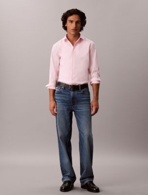 Мужские рубашки Calvin Klein Supima Stretch Cotton Slim Shirt — фото 2