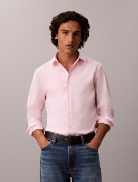 Мужские рубашки Calvin Klein Supima Stretch Cotton Slim Shirt
