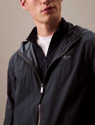 Tech Pique Quarter Zip Mock Neck Top | Calvin Klein