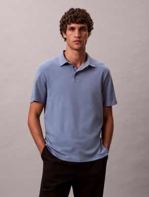 Supima Cotton Classic Polo Shirt, Dusty Sailor Blue