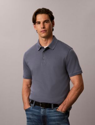 Supima Cotton Classic Polo Shirt, Grisaille