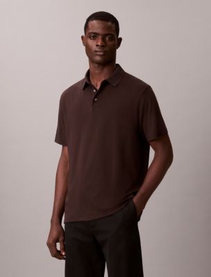 Supima Cotton Classic Polo Shirt, Chocolate Torte