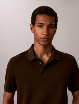 Supima Cotton Classic Polo Shirt, Dark Coffee