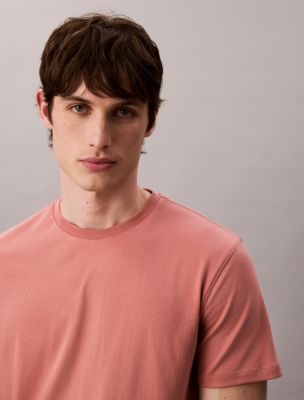 Supima Cotton Crewneck T-Shirt, Sunset Rose
