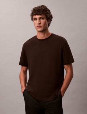 Supima Cotton Crewneck T-Shirt, Chocolate Torte