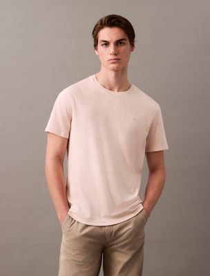 Supima Cotton Crewneck T-Shirt, Silver Peony