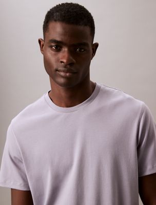 Supima Cotton Crewneck T-Shirt, Lilac Gray