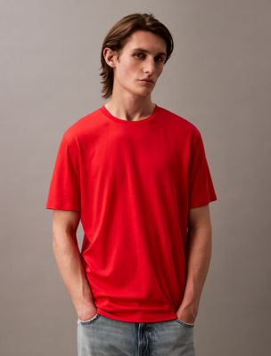 Supima Cotton Crewneck T-Shirt, Red Alert