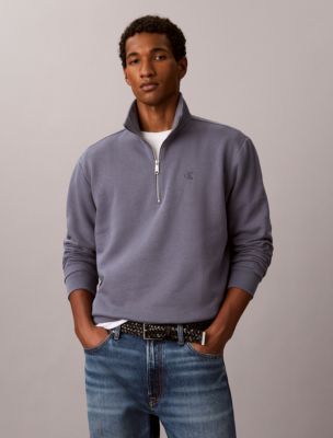 Archive Logo Fleece Quarter Zip Sweatshirt, Grisaille