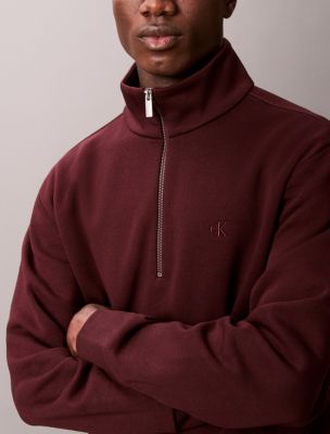 Archive Logo Fleece Quarter Zip Sweatshirt | Calvin Klein