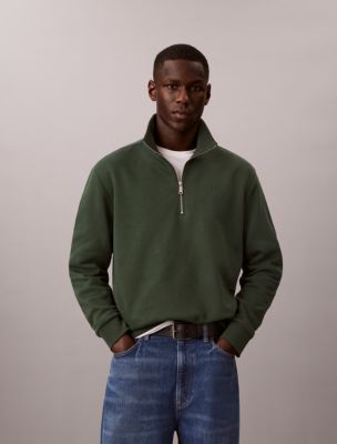 Archive Logo Fleece Quarter Zip Sweatshirt, Sycamore