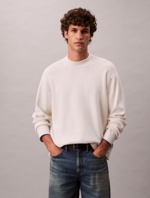 Tech Knit Quarter Zip Sweater, Quiet Grey