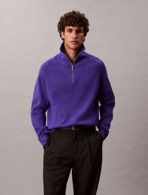 Tech Knit Quarter Zip Sweater | Calvin Klein® USA