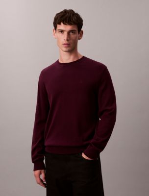 Supima Cotton Classic Sweater, Passion Plum 