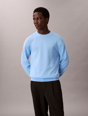 Supima Cotton Classic Sweater, Track Blue