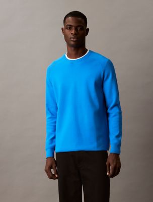 Tech Knit Crewneck Sweater, French Blue